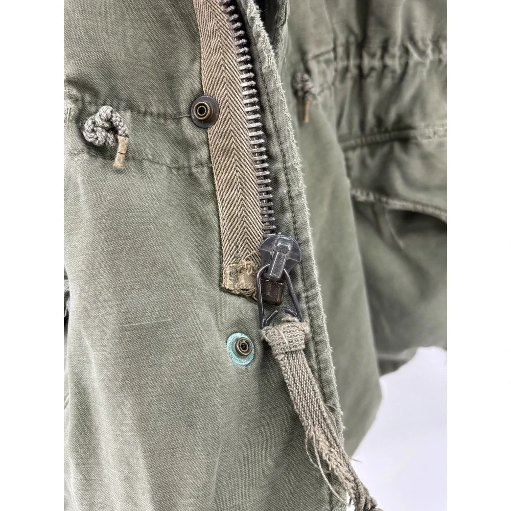 US Army M-65 Field Jacket Size Small USA Vintage Coat M65 Distressed Vietnam Era